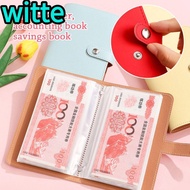 WITTE 100 Envelopes Money Saving Challenge, Large Capacity Save Money Money Collection Book, Funny P