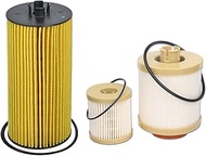 AULDAY Oil Filter FL2016 and Fuel Filter FD4616 Replacement for F250 F350 F450 F550 Super Duty 6.0L 