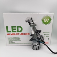 Car Headlight Locomotive Fisheye Headlight H4 H7 LED Super Bright Concentrating Bulb Distance Integ