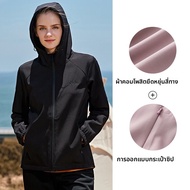 จี๊ป | เสื้อแจ็คเก็ตผู้หญิง Jeeps Windproof Warm Fleece Outdoor Waterproof Hooded Jacket Soft Shell 