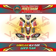 MOTORCYCLE STRIPING MOTORCYCLE STICKER DECAL STICKER KLX 150R GEICO TEAM