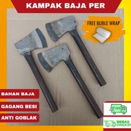 kapak kampak kecil bahan baja per tajam gagang besi