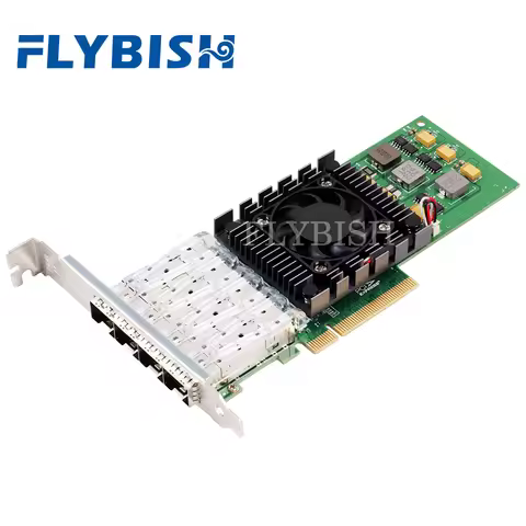 Pcle X8 BCM57840 4 Port Server Network Card 10G SFP+ Fiber Network Card PCI-Express Ethernet Network