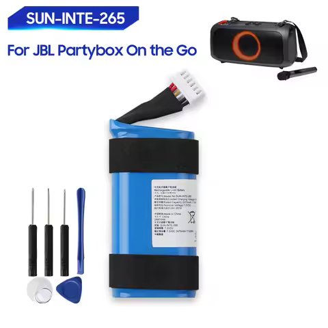 New Replacement Battery SUN-INTE-265 For JBL Partybox On the Go