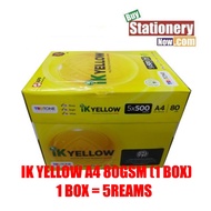 IK Yellow A4 80gsm - 1 Box (5 reams) - 500sheets per ream