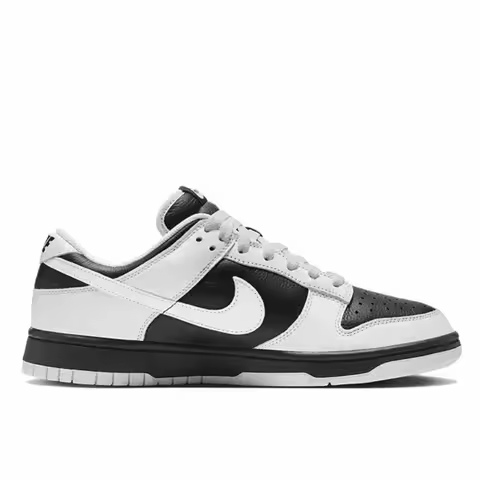 Nike Dunk "Reverse Panda" Reverse Panda Men's and Women's Running Shoes Leather Retro Non Slip Wear 