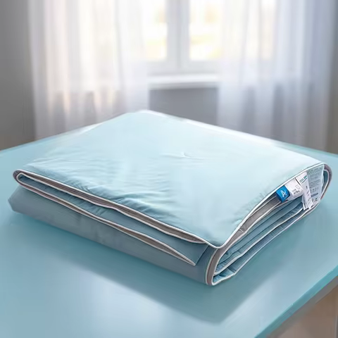 Air Condition Comforter for Summer Pure Color Ice Silk Cooling Blanket Lightweight and Smooth Twin/K