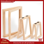 3 Pieces Paper Making Wooden Paper Making Mould Papermaking Screen Kit 3 Size Frame for DIY  (A7, A6