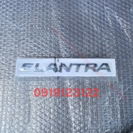 Elantra Logo Is Glued Behind Hyundai Elantra Car