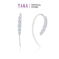 TAKA Jewellery Diamond Hoop Earrings 9K Gold