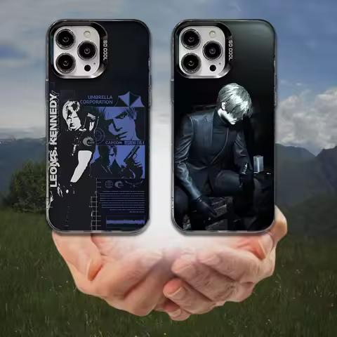 Leon Resident Evil 4 Remake Phone Case For iPhone 16,15,14,13,12,11,8,7,Pro,Max,Plus,Mini,XS,SE Anti