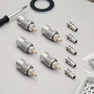5pcs PL-259 UHF Male Coax Connectors with Reducer, Teflon 50Ω, for RG59 RG8 RG8x LMR-400 RG-213 Cabl
