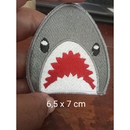 Shark embroidery Patch, shark accessories, clothes Patch