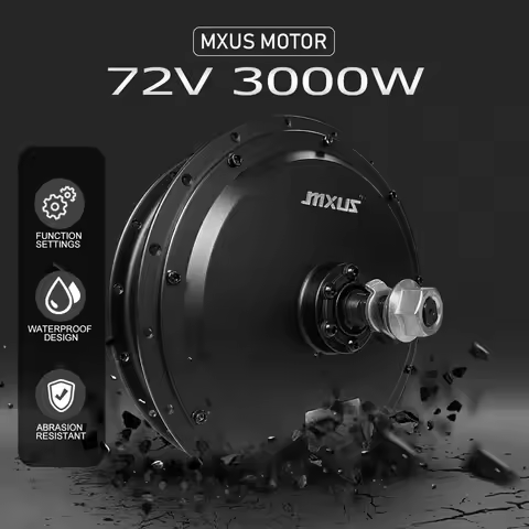 MXUS 72V 3000W Motor 32-50KM/H Mountain Bicycle Lithium Battery e-Bike Modified Spin Flywheel Open G