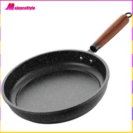 {MojoyceStyle}24/26/28/30/32cm Omelette Skillet Nonstick Saute Pan With Wooden Handle Cooking Pan Om