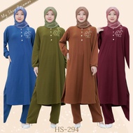 HOMEWEAR PAJAMAS SET ONESET SLEEVE KNIT LONG PANTS FOREVER PP-HS-129-4CR