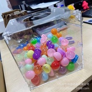 6-Sided Acrylic Fully Transparent Lucky Draw Box Piggy Bank Lucky Draw Box Promotion Lottery Public 