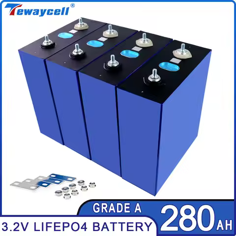 Tewaycell 280Ah Lifepo4 Rechargable Battery Pack 3.2V Grade A Lithium Iron Phosphate Prismatic Brand