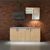 EL BANO ชุดครัวสำเร็จรูป AMORE สีเบส ขนาด 180X58X200ซม