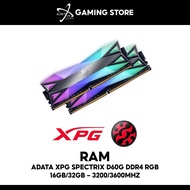 ADATA XPG SPECTRIX D60G RGB DDR4 ( 3200MHZ / 3600MHZ ) RGB GAMING RAM