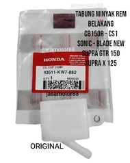 TABUNG MINYAK REM BELAKANG CB 150 R SONIC CS1 BLADE NEW SUPRA GTR 150 SUPRA X 125 ORIGINAL 43511 KW7