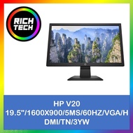 HP V20 19.5"/1600X900/5MS/60HZ/VGA/HDMI/TN/ OFFICE MONITOR
