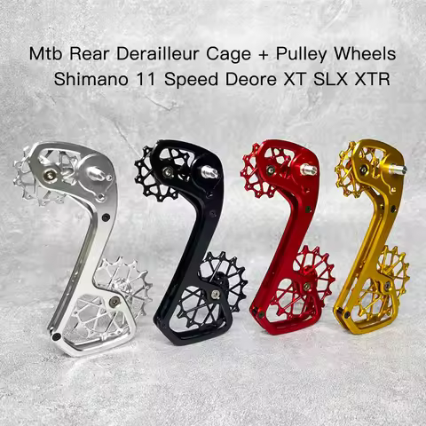 Mtb Rear Derailleur Cage Pulley Wheels for Shimano 11speed Derailleur Oversized Bearing For Deore XT