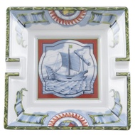 【日本直送】愛馬仕 HERMES 煙灰缸 其他雜貨 灰皿 帆船 陶瓷 綠色 _【二手】