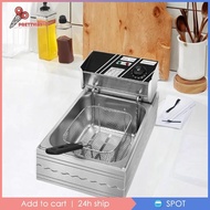 [Prettyia1] Commercial Deep Fryer, Countertop Fryer, Kitchen Oil Chip Fryer, Single Tank for Kitchen Home