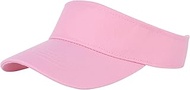 Kids Sun Visor Hat Toddler Baseball Hats Adjustable UV Protection Summer Outdoor Sports Caps for Girls Boys 6-10 Years Old Pink 6-10 T