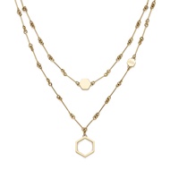 Olivia Burton HONEYCOMB CLASSIC Women's Bracelet IONIC PLATED THIN GOLD STEEL Strap -  Dial 24100306