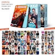 92Pcs/Set Kpop Idol GD New Album Übermensch HD Printd Photocard TAEYANG DAESUNG TOP SEUNGRI Lomo Ca