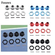 [AbabixaMY] 4 Pieces RC Hex Wheel Hubs RC Hex RC Car Accs Replacement DIY M17 Extended Model