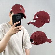 New Era 棒球帽 Casual MLB 紐約 洋基 老帽 酒紅 白 NY 男女款 經典款 NE12712401