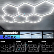 【A VOGUE】  Hexagon Dimmable LED Ceiling Light Modern Honeycomb Panel with 3-Level Dimming 100%/50%/2