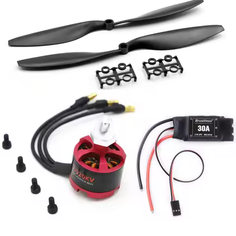 New 30A Brushless ESC with 3.5mm Connector 2212 920KV CW CCW Brushless Motor 1045 Propeller for F450