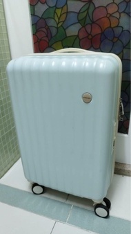 21吋tiffany blue 萬向輪行李箱喼 18kg luggage suitcase all direction wheels tsa lock