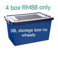 4box RM88 sahaja 38L Century Storage Box no wheels