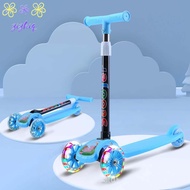 ZIZHIQ Kids For Children 3-8 Years Old Sport Toy Outdoors Folding Children Car Luminous Wheel Three Wheel Scooter Kick Scooter Kids Scooter Foldable Scooter