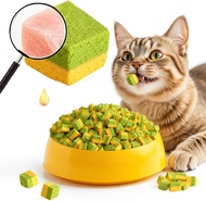 Cat Toy Grass Treats Freeze Dried 2 in 1 60g Fish Oil Chicken Cats Chew Grass Pellet Kitten Catnip f