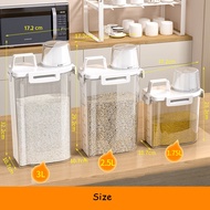 1.75L/2.5L/3L Airtight Pet Food Storage Box Dog Food Containers Dispensers Grain Rice Storage Box