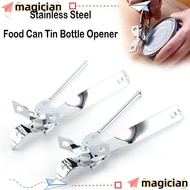 MAGICIAN Tin-Opener, Stainless Steel Multifunctional Food Can Opener, Durable Manual Bottle Opener F