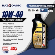 SILVESTRE Engine Oil 10W-40 (Fully Synthetic Motorcycle Engine Oil) JASO MA2 1 Liter