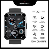 NORTH EDGE X21 Full Touch Screen HR BP Sleep Monitoring Sports Mode Weather Forecast Information Cal