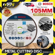 BOSCH 2608901468 4" / 105MM Metal Cutting Disc / Cakera Pemotong Logam (105MM x 16MM x 1.0MM)