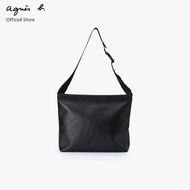 agnes b. Mens Leather Shoulder Bag (Black)