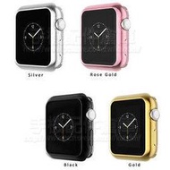 【全包電鍍保護套】44mm Apple Watch Series 4~6 智慧手錶保護殼/iWatch軟殼/清水套/TPU 保護套-ZW