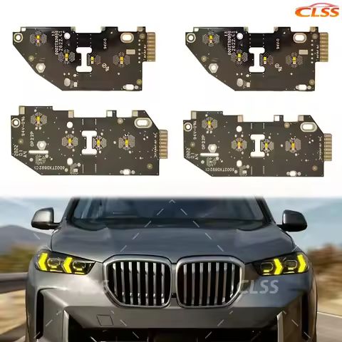 Yellow Angel Eyes DRL Boards For BMW X5 X6 G05 G06 F95 F96 LCI 2024 2025 Euro LED Headlight Daytime 