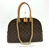 LOUIS VUITTON M44961 Monogram LV Moon Alma 雙向肩背包/手提包帶鏈條，帆布，女款，棕色