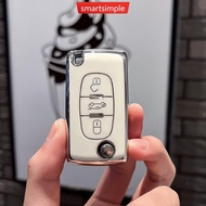 SMARTSIMPLE Car Remote Key Shell Case Cover Holder Fob 2 3 Button for Peugeot 308 207 307 3008 5008 